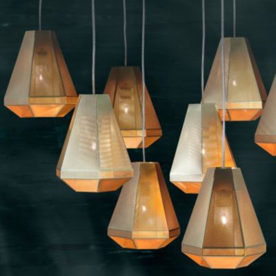 Cell Tall Pendant by Tom Dixon - Starlight Lighting USA and Canada